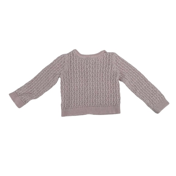 Carter’s Pink Silver Long Sleeve V-Neck Cardigan Sweater Size 18 Months Girl’s - Picture 3 of 5